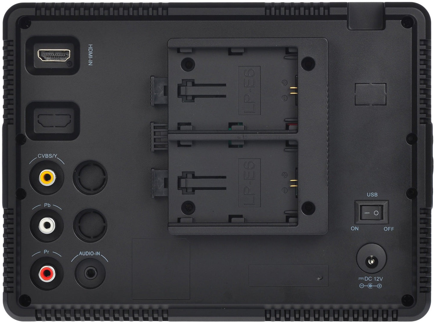 MustHD Canon LP-E6 Battery Plate for On-Camera Field Monitors (Not for M703)