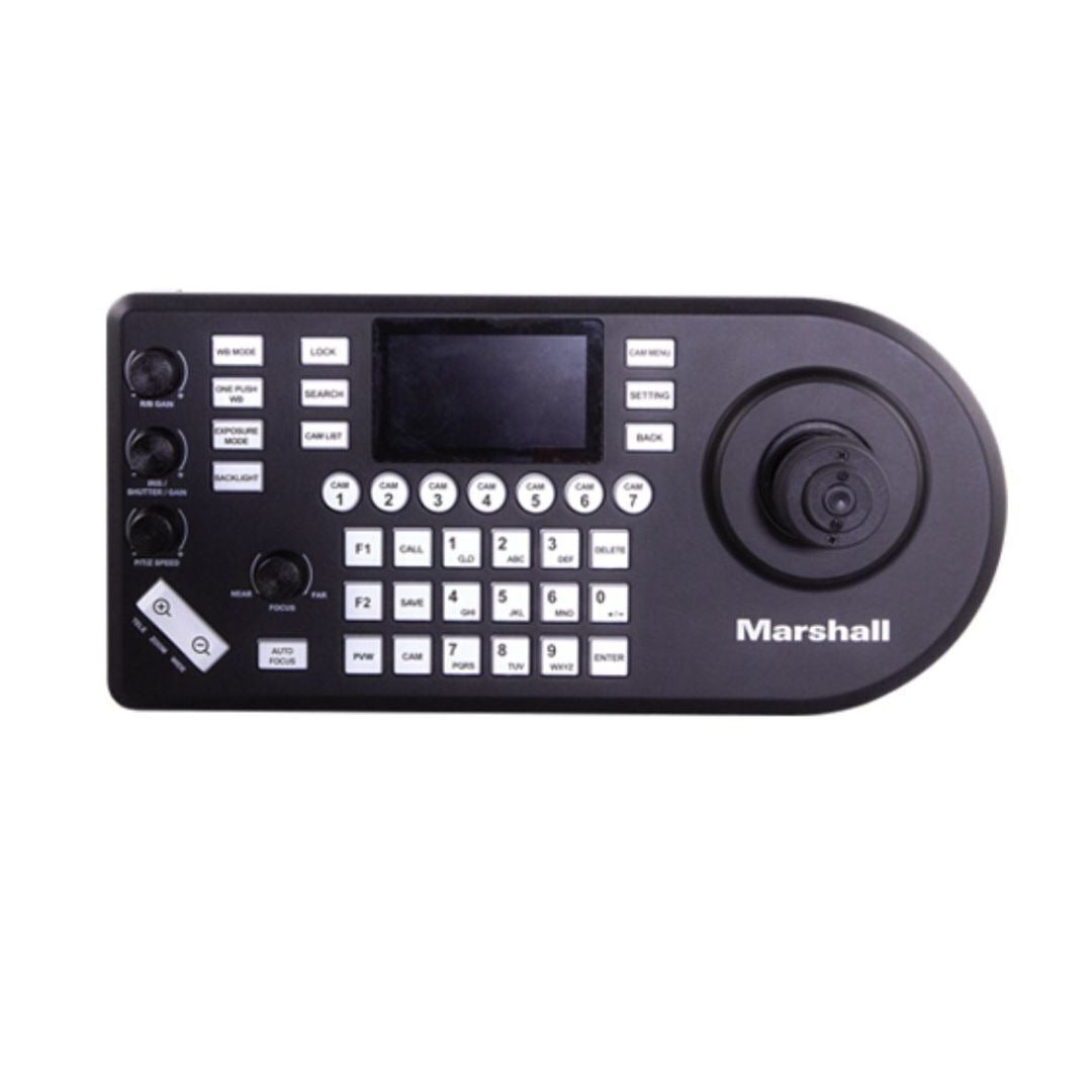Marshall CV620-TBI PTZ Camera with 20x Optical Zoom Range and Smart AI Auto-Focus (Black)