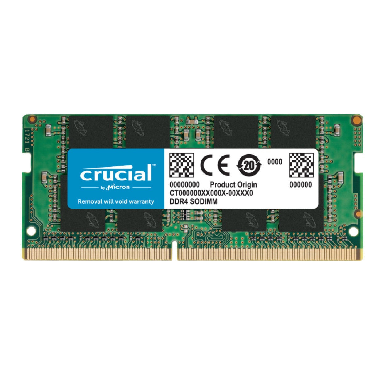Crucial 32GB, 260-pin SODIMM, DDR4 PC4-21300, NON-ECC.