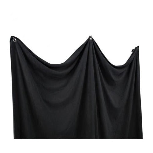Westcott X-Drop Pro Wrinkle-Resistant Backdrop Kit Rich Black (8x8) Feet