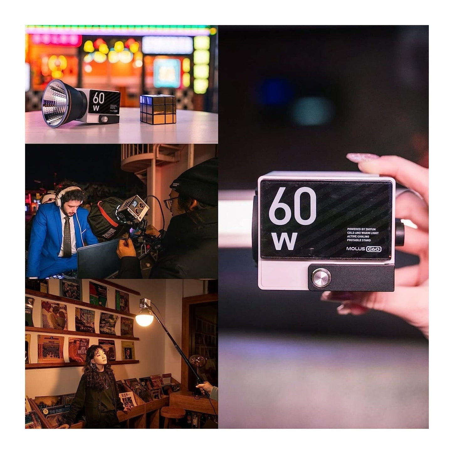 Zhiyun MOLUS G60 Bi-Color Pocket COB Monolight (Combo Kit)