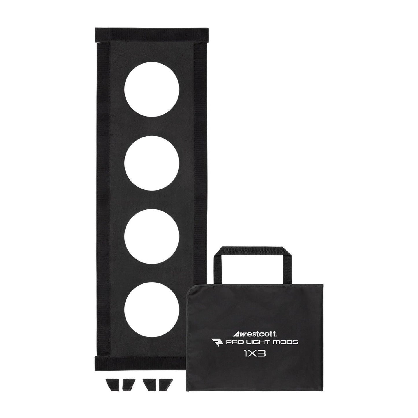 Westcott Pro Light Adjustable Corner System and 1.5-Inch Hook-And-Loop Tape Lining Mods 1 x 3