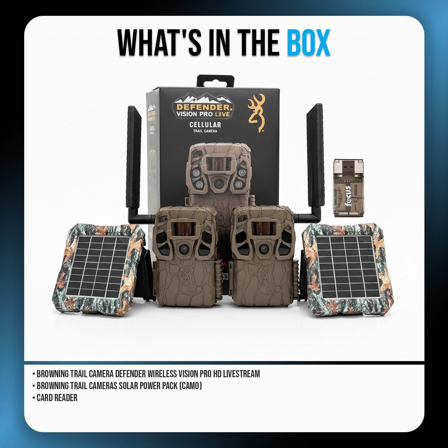 Browning Trail Camera Defender Wireless Vision Pro HD Livestream (2-Pack) Bundle