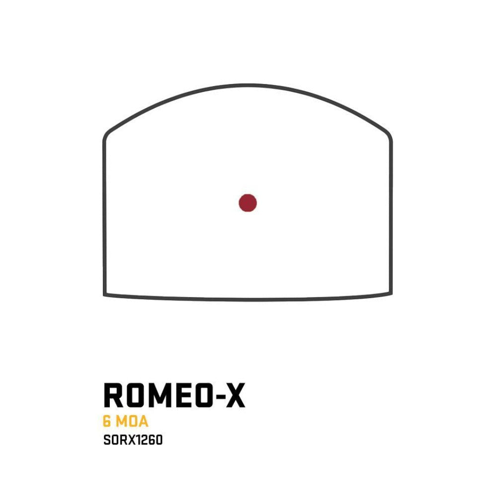 SIG SAUER Romeo-X Compact Red Dot Sight, Black, 6 MOA Red Dot