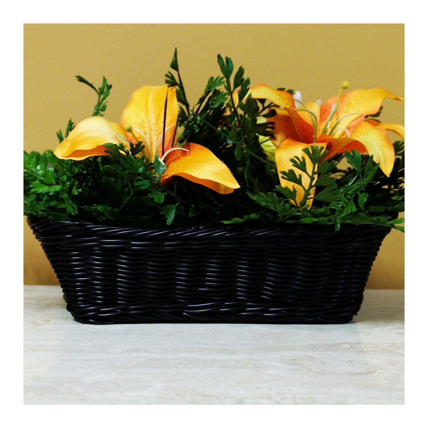 Mini Gadgets Bush Baby Faux Plant in Wicker Basket with Wi-Fi Hidden Camera