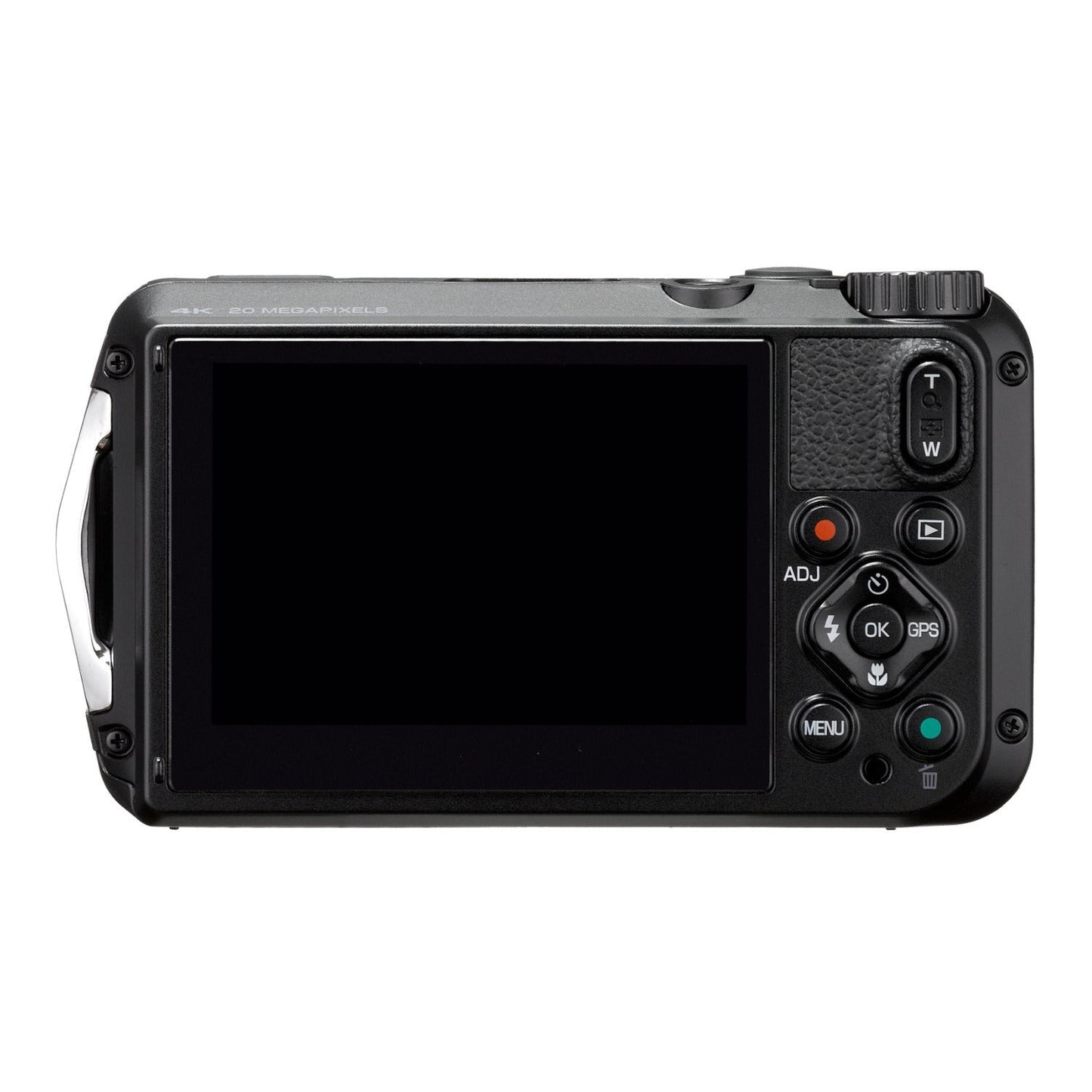 Ricoh WG-6 Digital Camera (Black) with Gadget Bag with Cleaning Kit and 64GB Memory Card