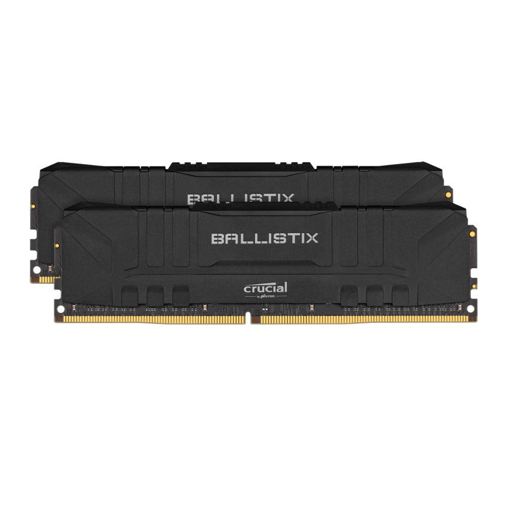Crucial Ballistix 16GB DDR4-3200 UDIMM RAM Desktop Memory Kit (2x8GB, Black)