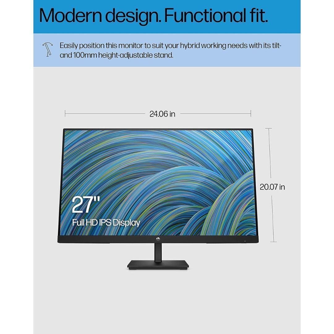 HP M27ha 27-Inch Widescreen IPS LED HD Display Monitor with Ultra-Wide Viewing Angles