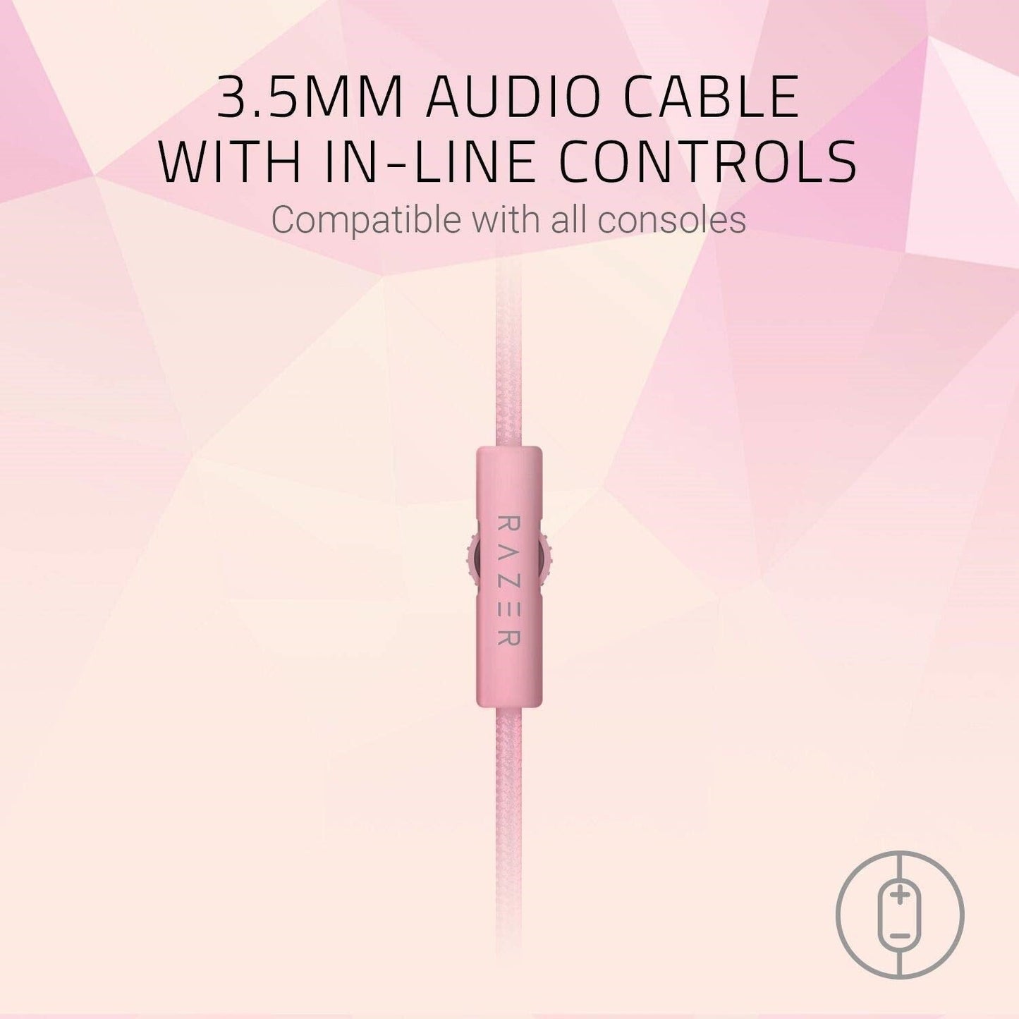 Razer Kraken Quartz Edition Wired Stereo Gaming Headset, Quartz Pink (Certified Refurbished)