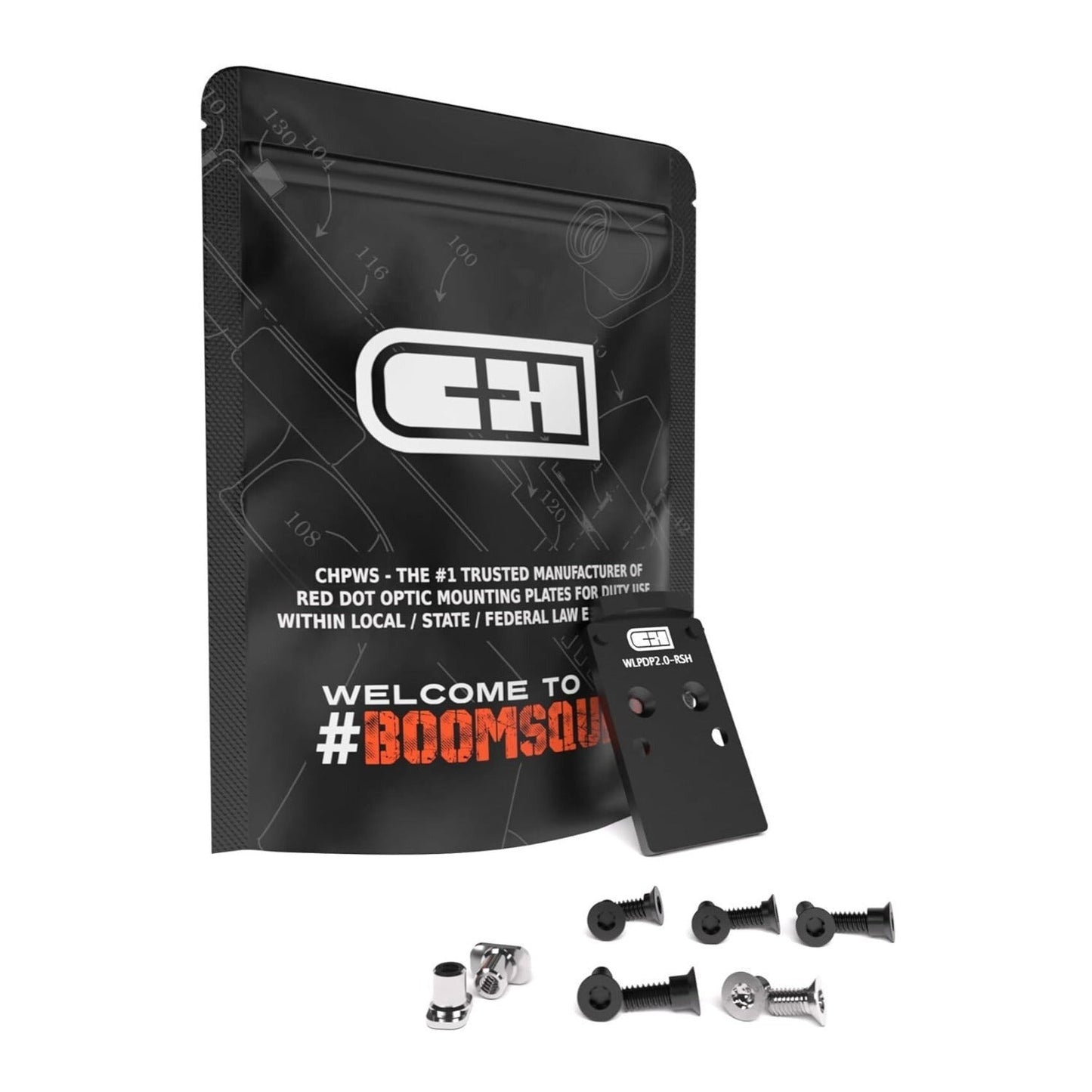 C+H Red Dot Mounting Plate for Walther PDP 2.0 with RMR, SRO and Holosun