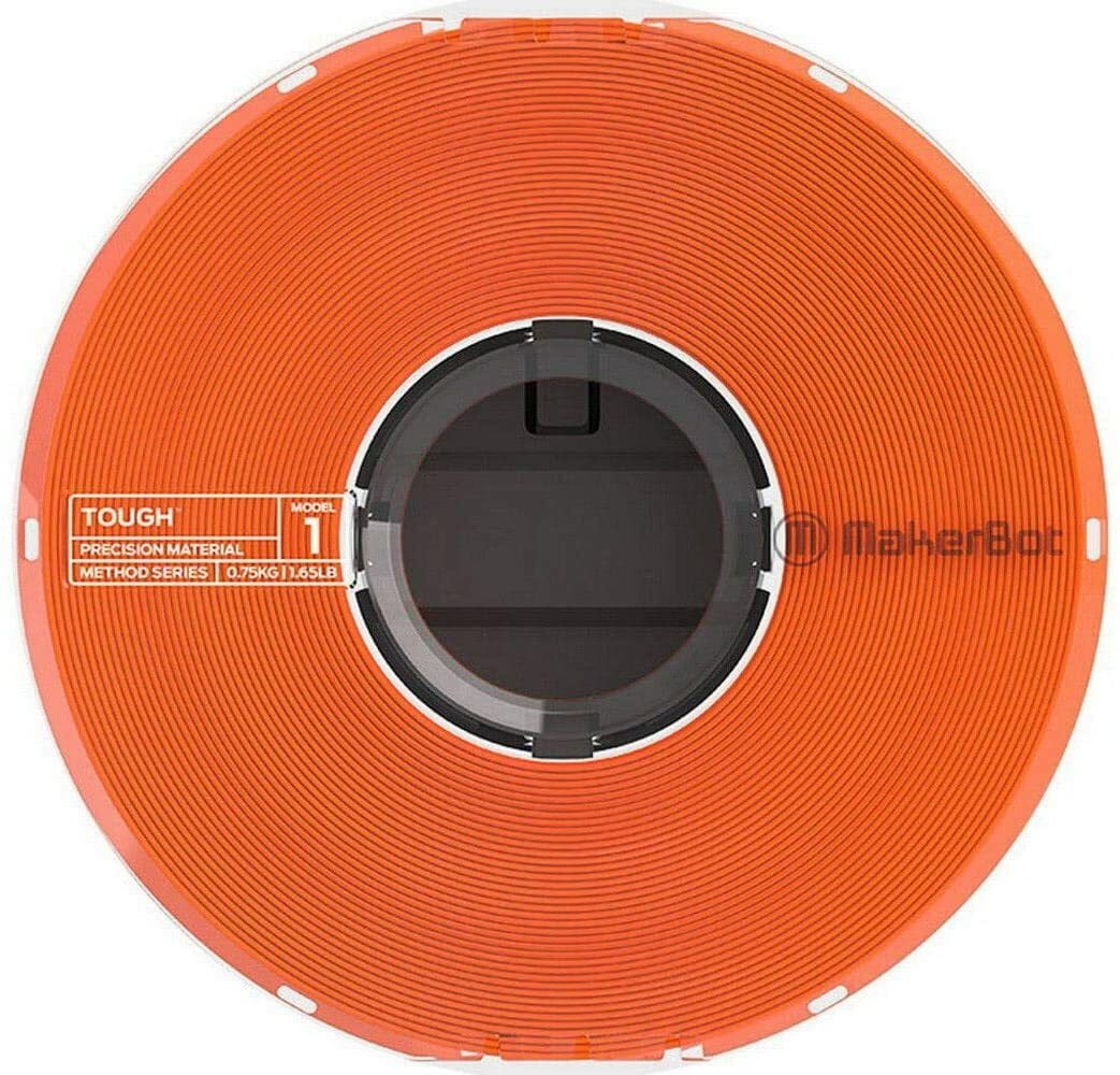 MakerBot Tough Precision Filament Spool for Method 3D Printer (Safety Orange, 0.75kg/1.65lb)