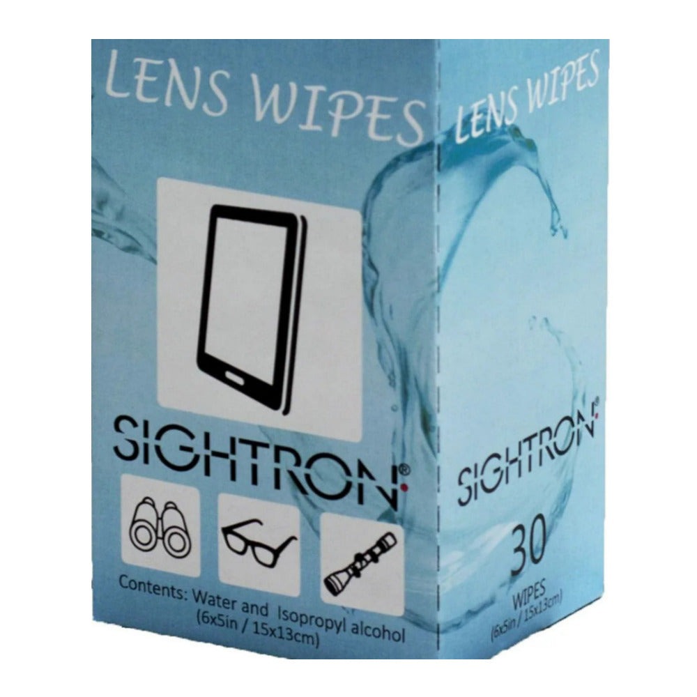 Sightron 6 x 5 Inch Lens Wipes for Riflescopes, Binoculars, and Cell Phones