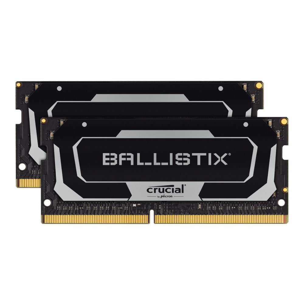 Crucial Ballistix CL16 SODIMM 64GB DDR4-3200 Gaming Memory Kit (2 x 32GB, Black)