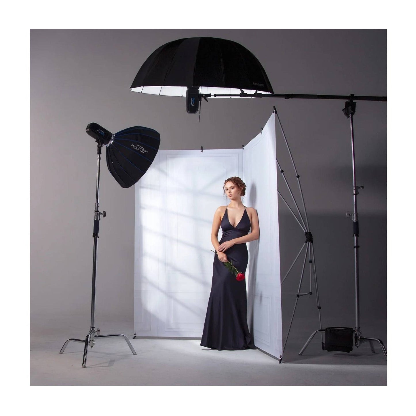 Westcott 53-Inch Deep White Bounce Umbrella for Studio & Portrait Lighting
