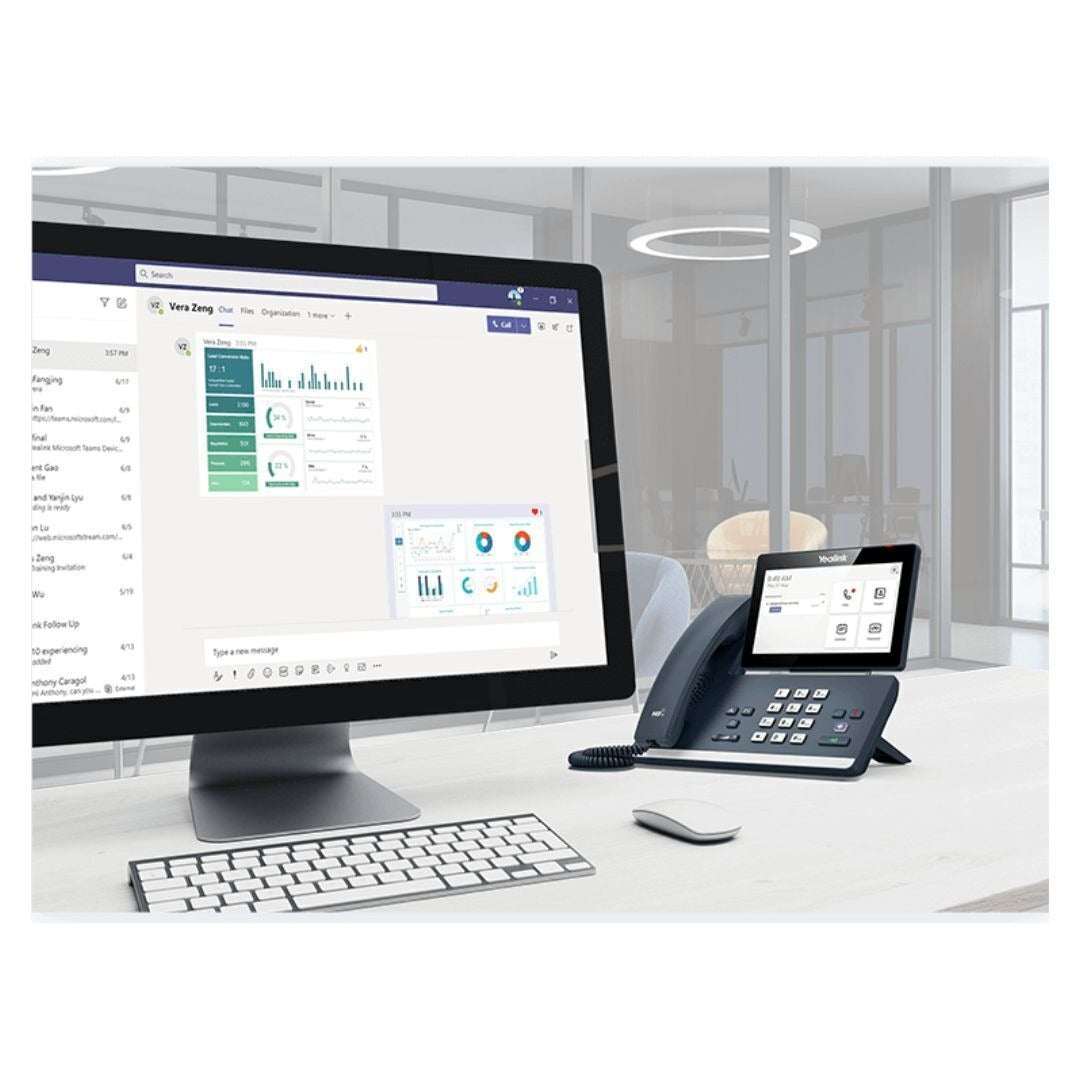 Yealink MP58 Microsoft Teams IP Phone with 7-Inch Touch Screen and Built-In Bluetooth (Classic Gray)