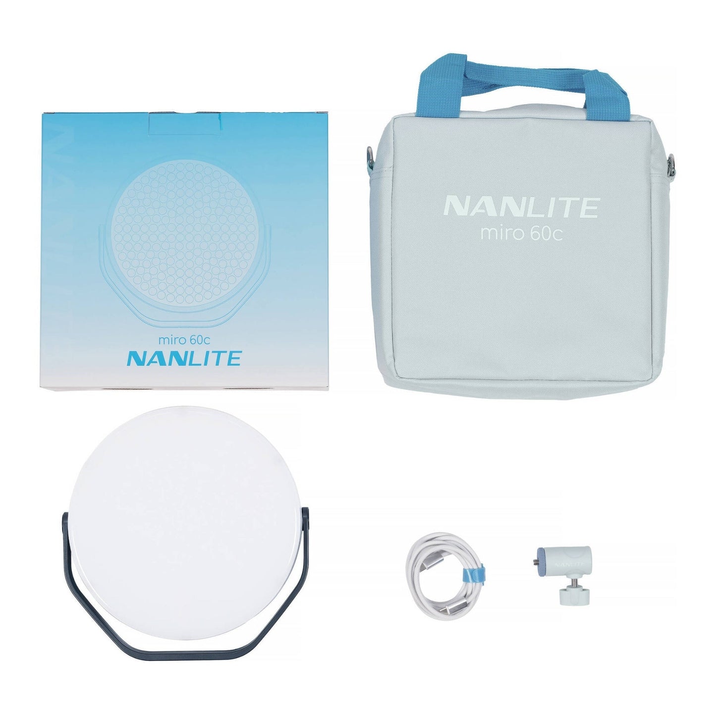 Nanlite miro 60C LED Full-Color Round Panel Light (Midnight Blue)