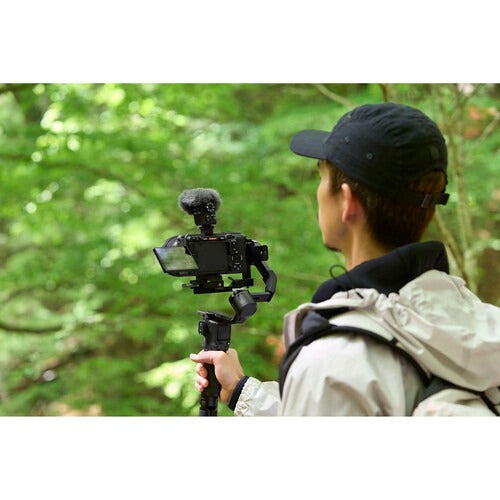Sony Digital Shotgun Microphone ECM-M1 with Triple Shoe Bracket,128GB SD Card