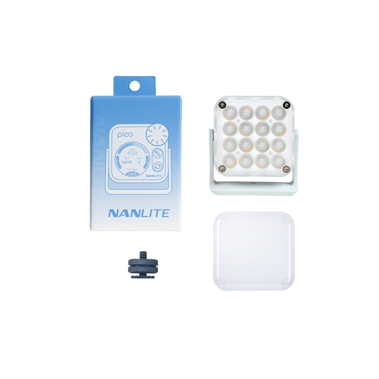 Nanlite Pico Full-Color LED Mini Pocket Light (Mint Blue)