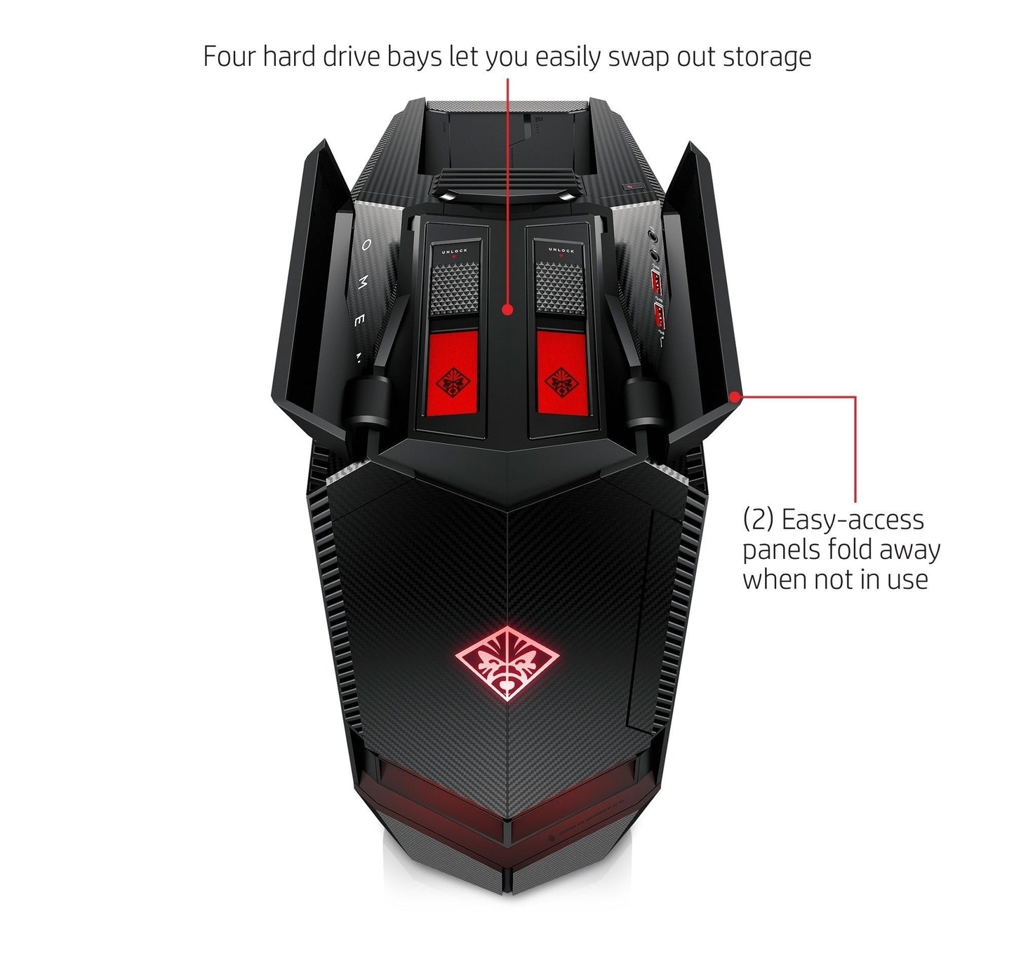 HP Omen 880-010 Gaming PC AMD Ryzen 5 1400 1TB HDD NVIDIA GTX1060 3GB GDDR5