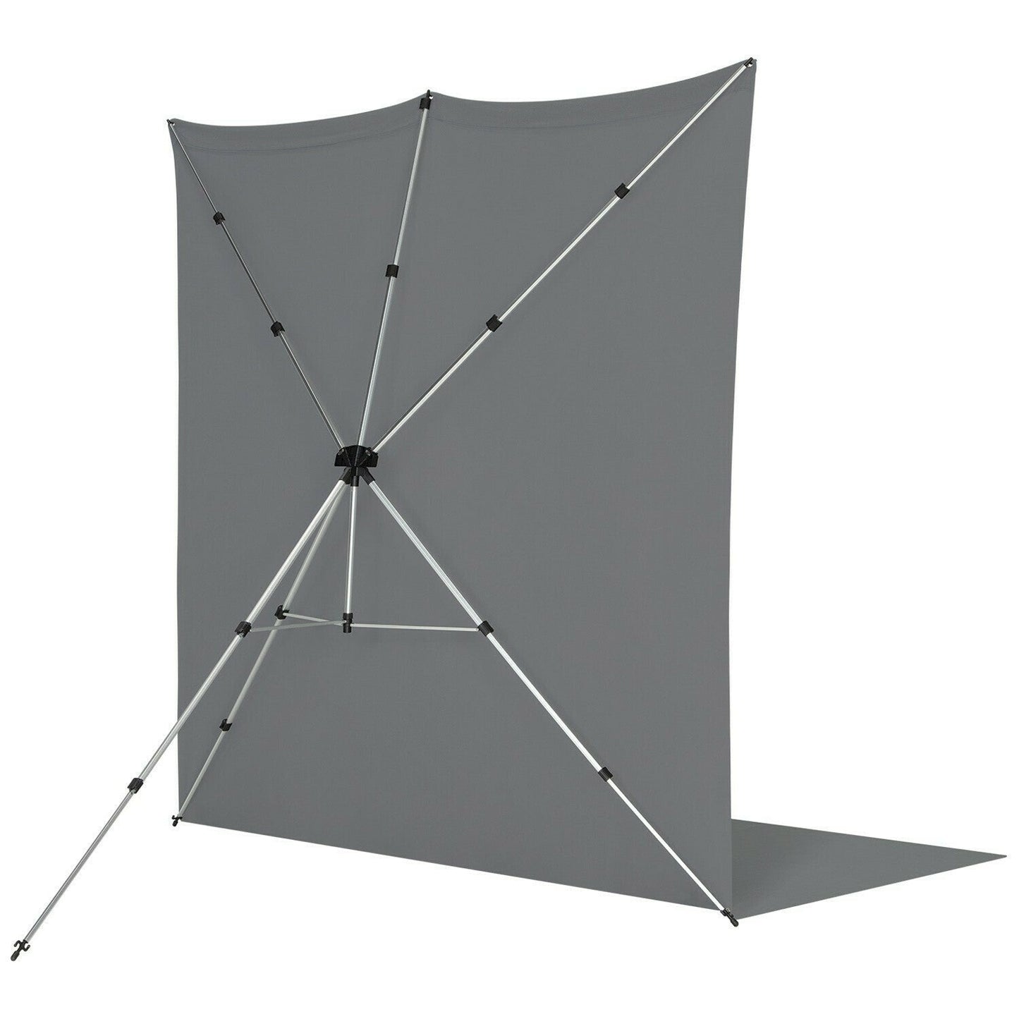 Westcott X-Drop Pro Wrinkle-Resistant 8 x 13 Feet Backdrop Kit (Neutral Gray)