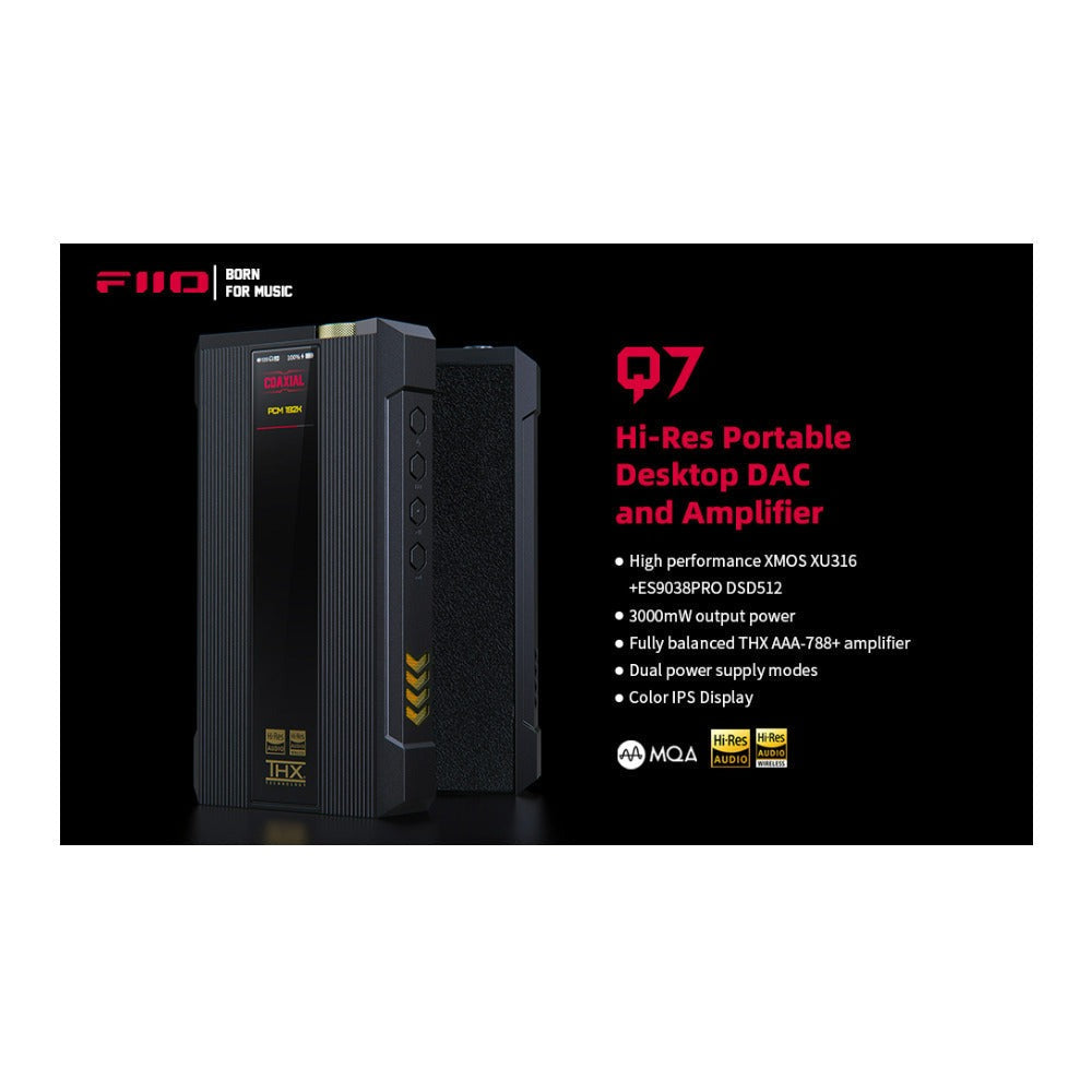 FiiO Q7 High-Resolution Portable Desktop DAC and Fully Balanced Amplifier