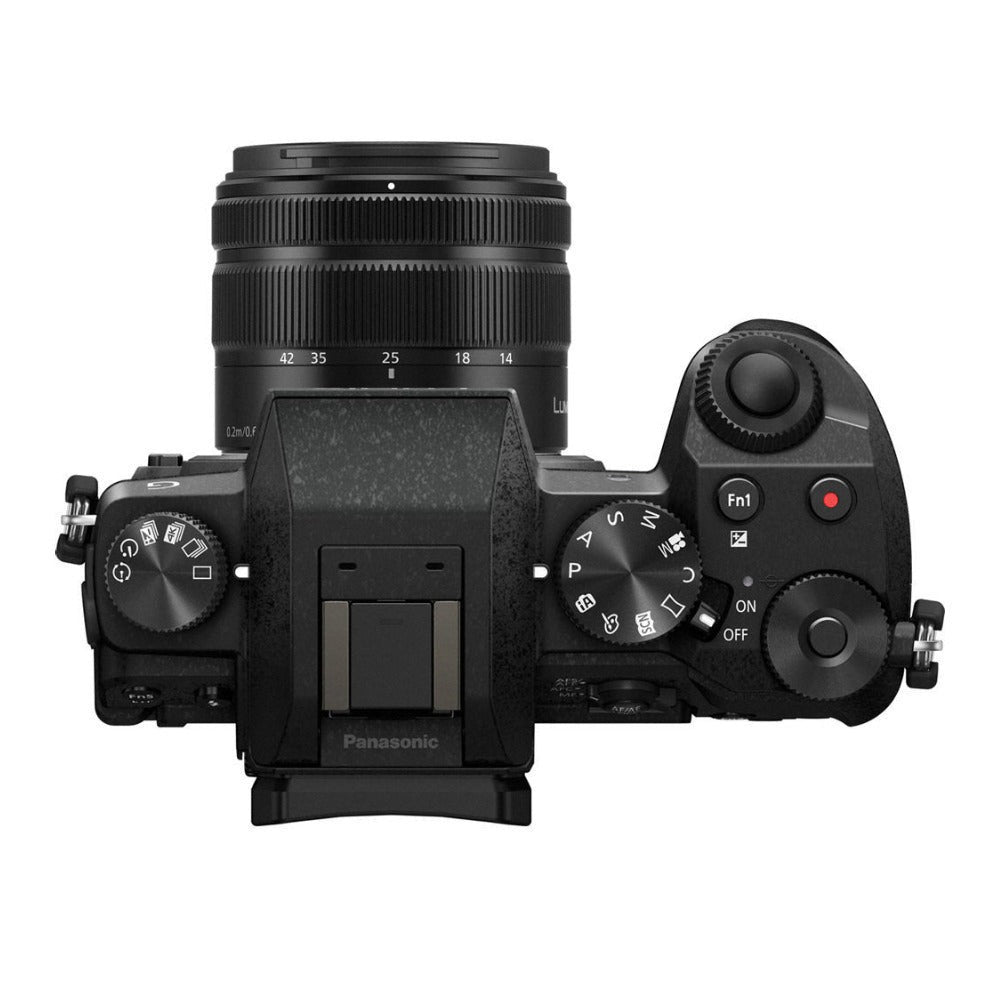 Panasonic LUMIX G7 Mirrorless Camera with 14-42mm Lens and Koah Microphone Bundle
