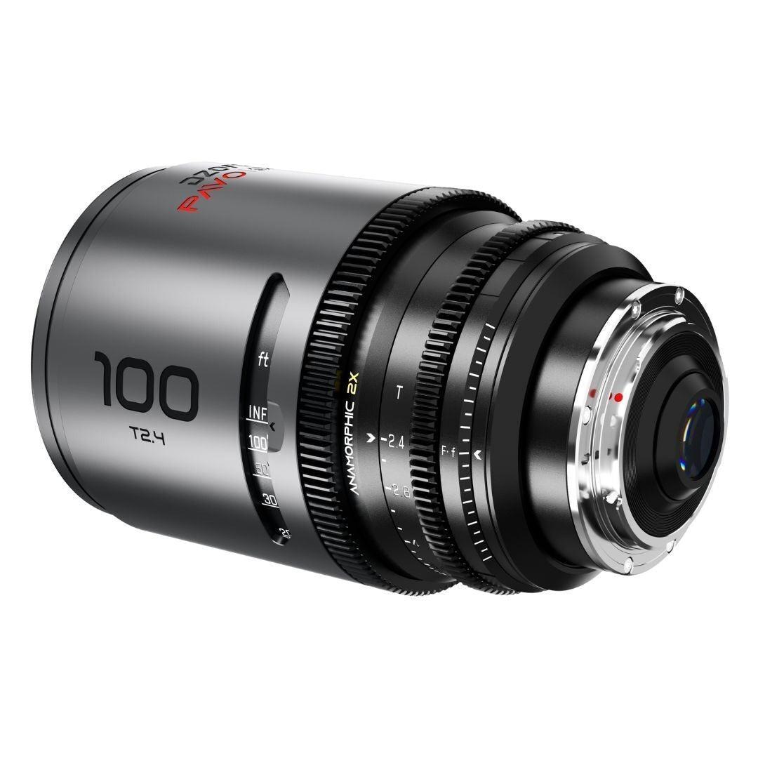 DZOFilm Pavo 2x Anamorphic T2.1 and T2.4 3-Lens Set with Neutral Coating (Space Gray and Black)