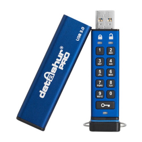 iStorage datAshur Pro USB 3.0 64GB Encrypted Flash Drive