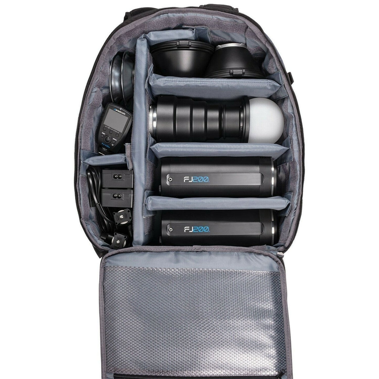 F.J. Westcott FJ200 Strobe 2-Light Backpack with FJ-X2m Trigger and Accessories
