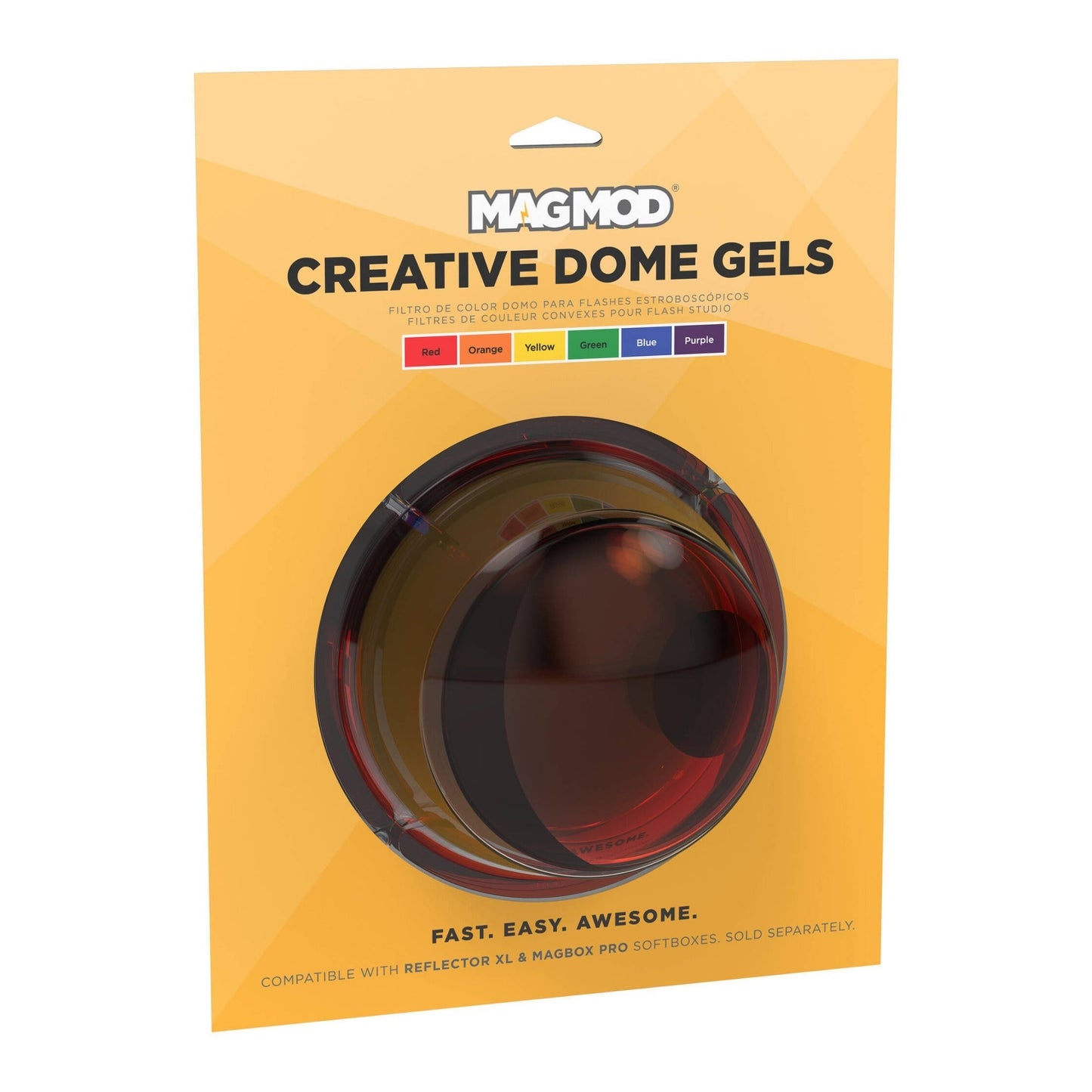 MagMod Creative Dome Gels - Durable, Stackable Color Gels for Strobes (6-Pack)