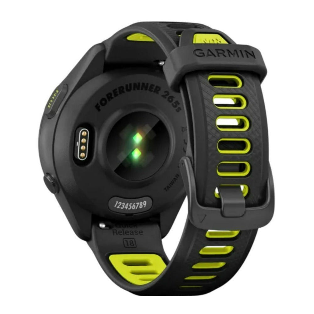 Garmin Forerunner 265S AMOLED GPS Running Smartwatch (Black/Amp Yellow) (Used)