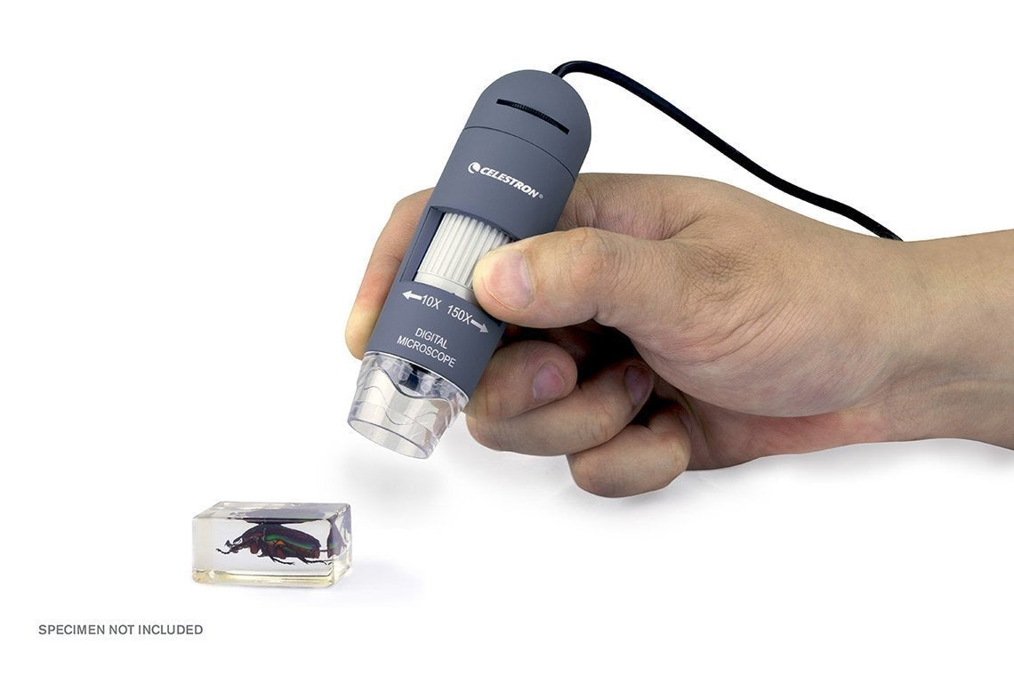 Celestron 44302-C Deluxe Handheld Digital Microscope (Gray)