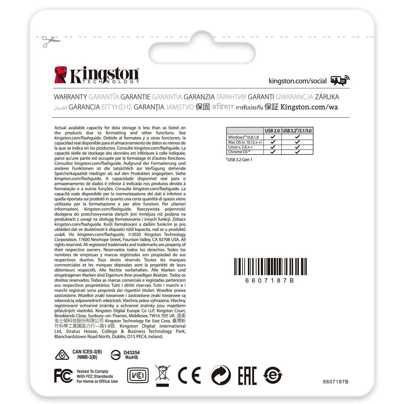 Kingston 64GB DataTraveler Kyson USB 3.2 Gen 1 200MB/s Read Metal Flash Drive (3-pack)