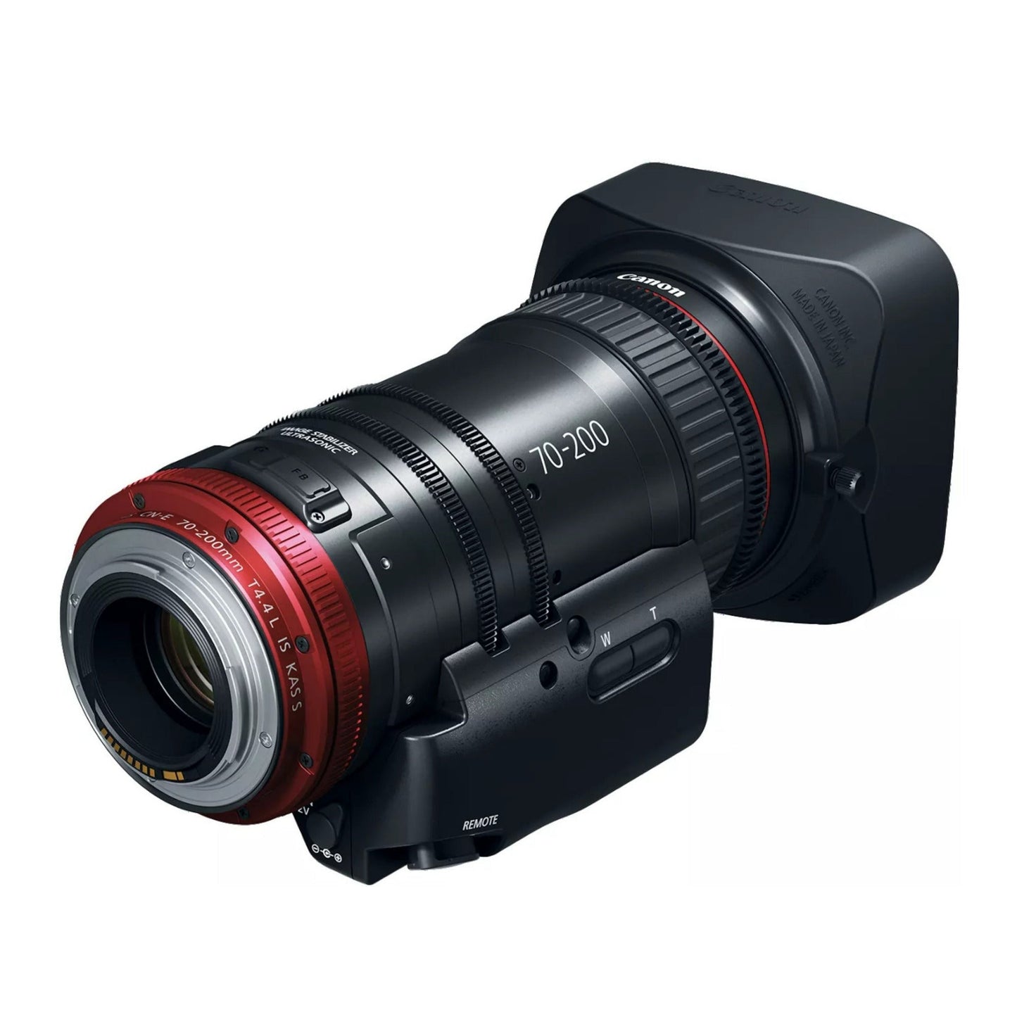 Canon Compact-Servo 70 to 200mm T4.4 EF Lens with 4K Optical Performance and 2.8x Zoom Magnification