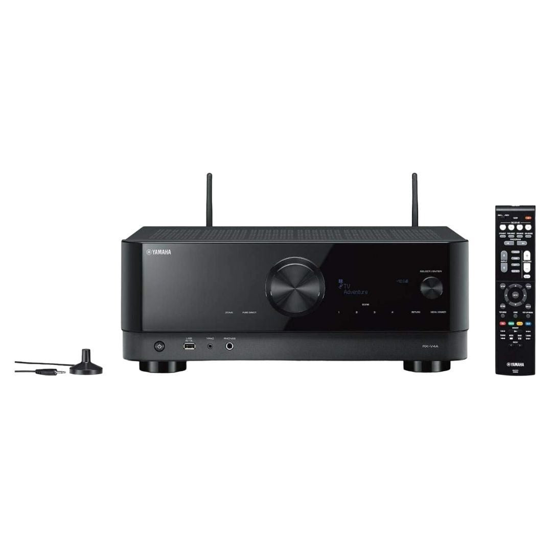 Yamaha RX-V4A 5.2-Channel AV Receiver with MusicCast, 8K Video Processing, and 4 HDMI Inputs (Black)