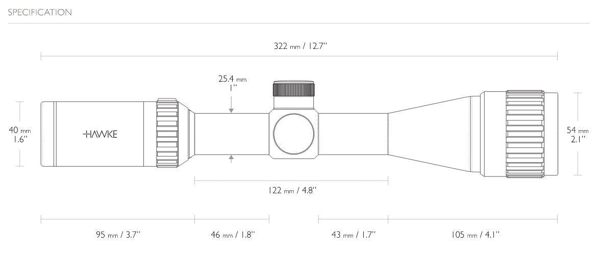 Hawke Sport Optics Vantage 3-9x40AO 30/30 Riflescope