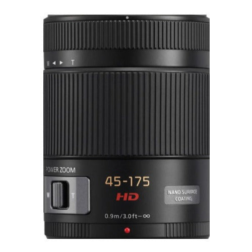 Panasonic Lumix G X Vario Power Zoom 45-175mm f/4.0-5.6 ASPH Lens (Black)