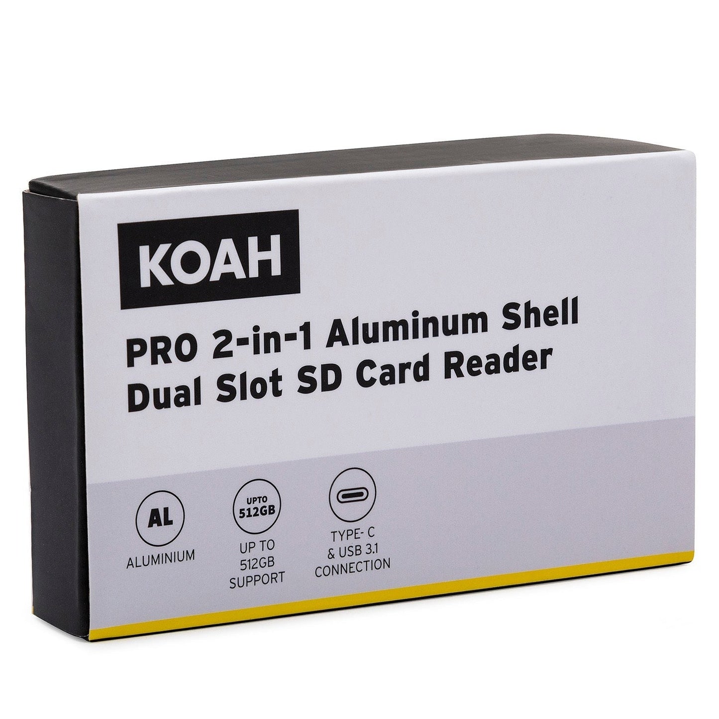 Koah PRO 2-in-1 Aluminum Shell OTG Dual Slot SD Card Reader