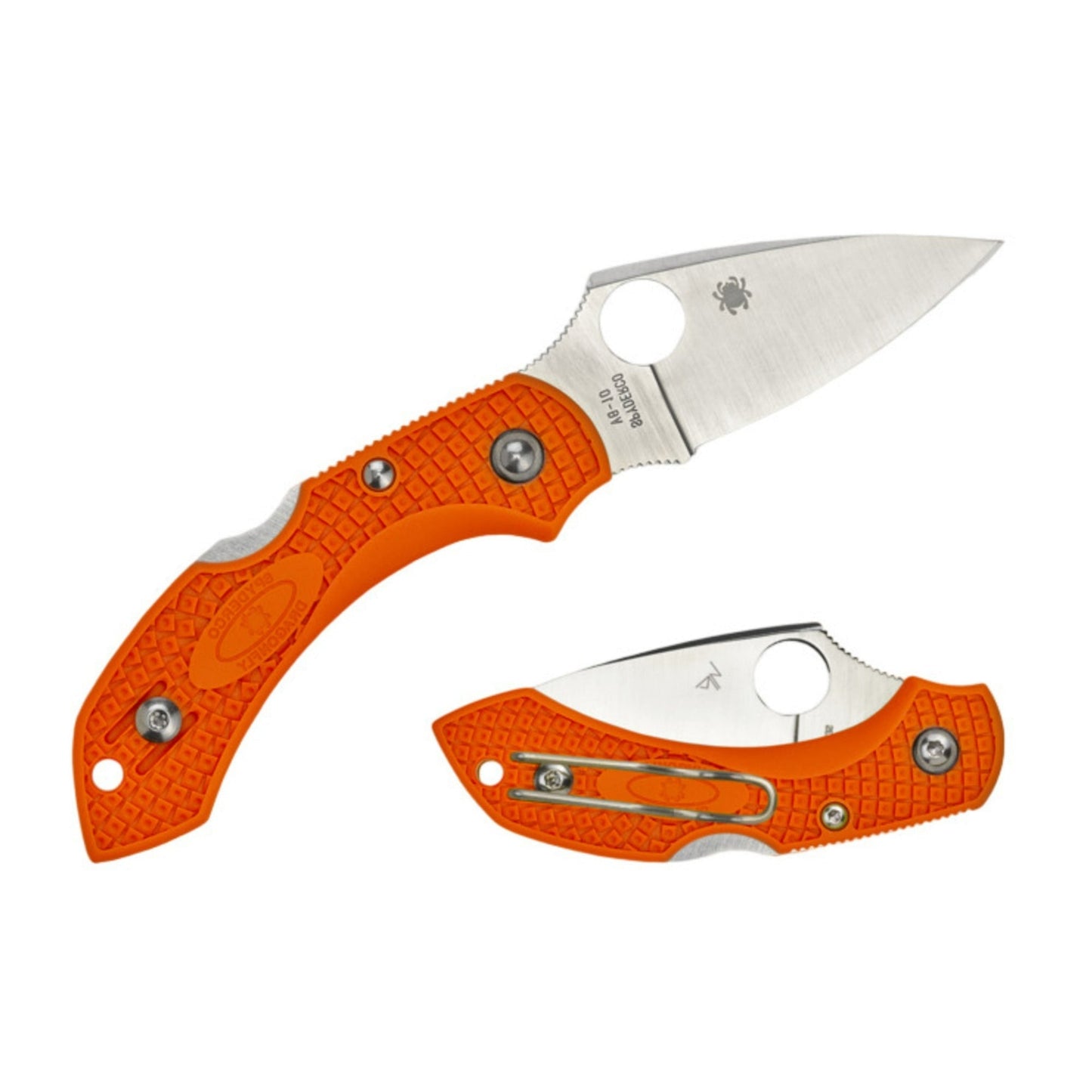 Spyderco Dragonfly 2 5.36-Inch Lightweight and Foldable PlainEdge Knife (Orange)