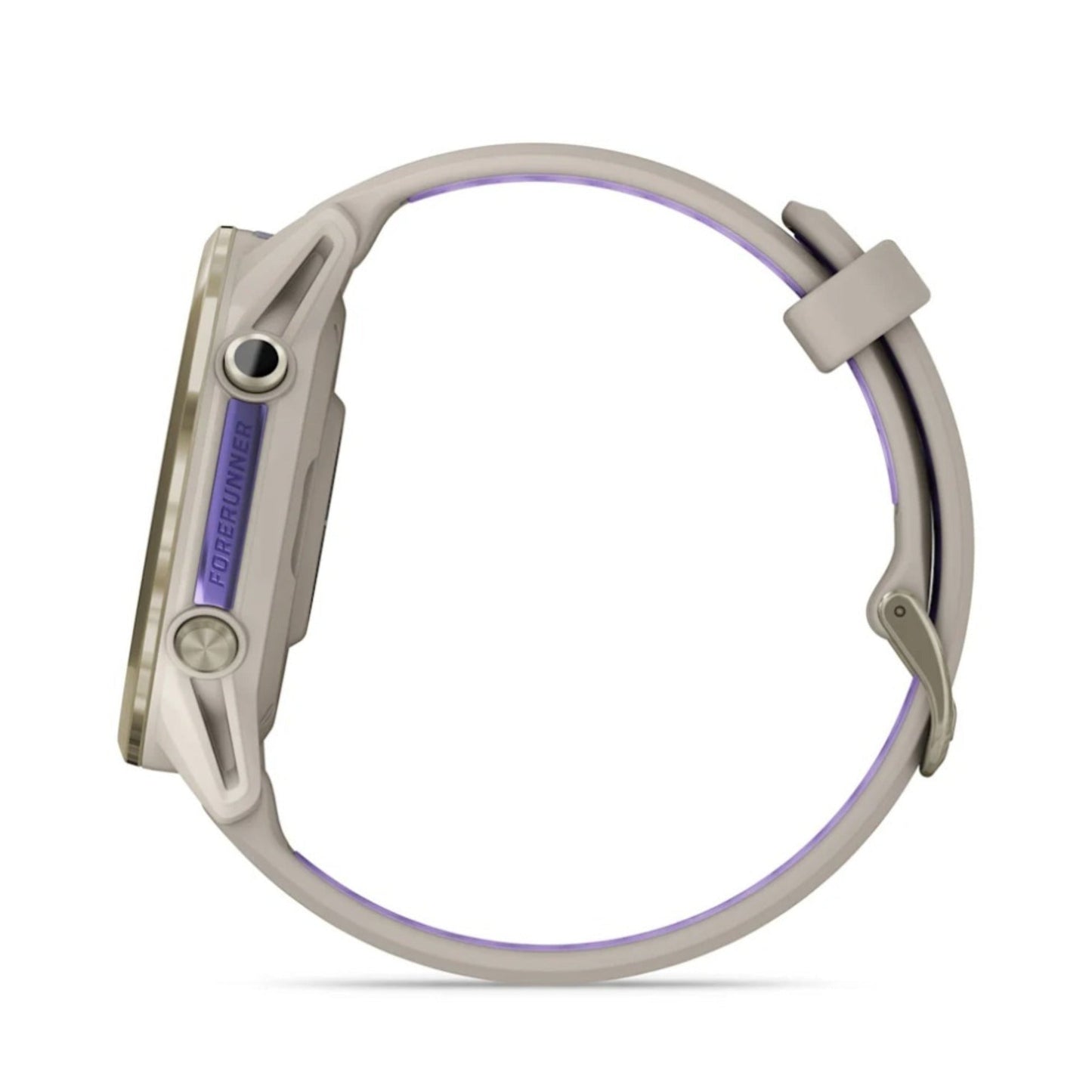 Garmin Forerunner 970 Soft Gold Titanium with French Gray Case and Indigo Band