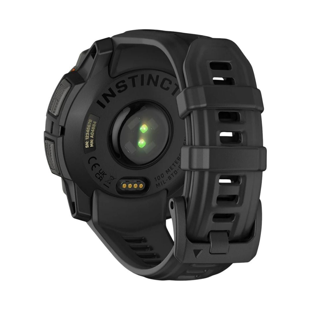 Garmin Instinct 3 45mm Solar GPS Smartwatch with Built-In Flashlight and SatIQ Technology (Black)