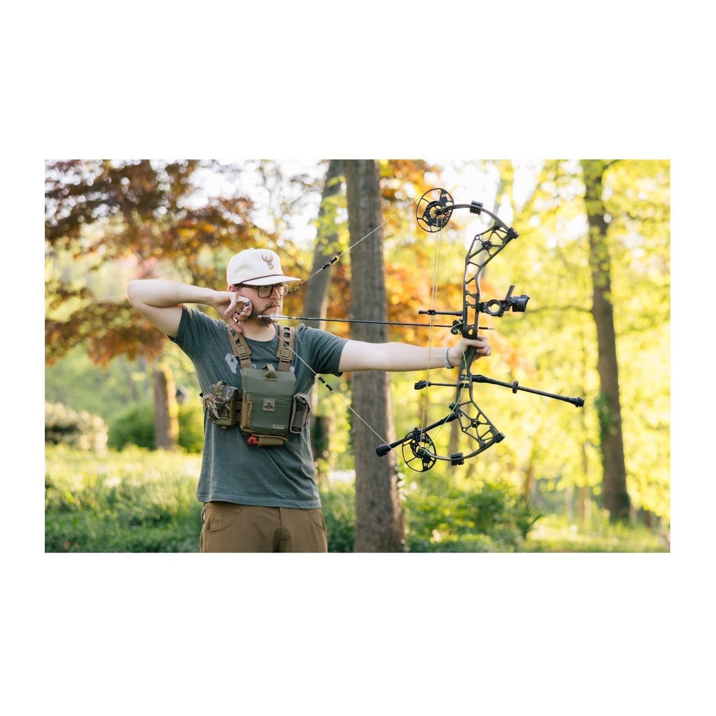 Alaskan XT 335 FPS Compound Bow with 55-70 lb Draw Weight (Right Hand, Olive)