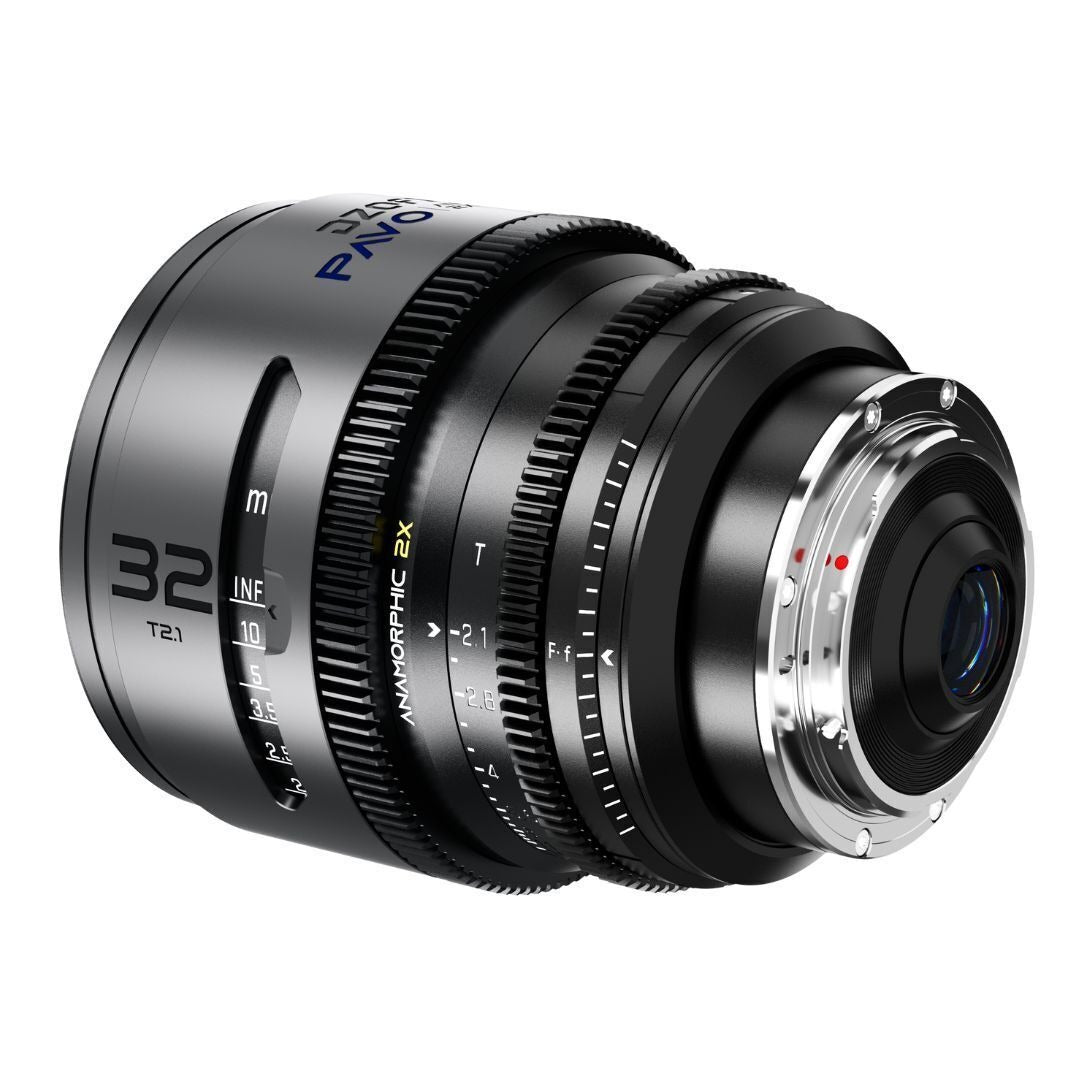 DZOFilm PAVO 32mm Anamorphic 2x T2.1 Blue Coating PL or EF Mount Lens (Space Gray and Black)