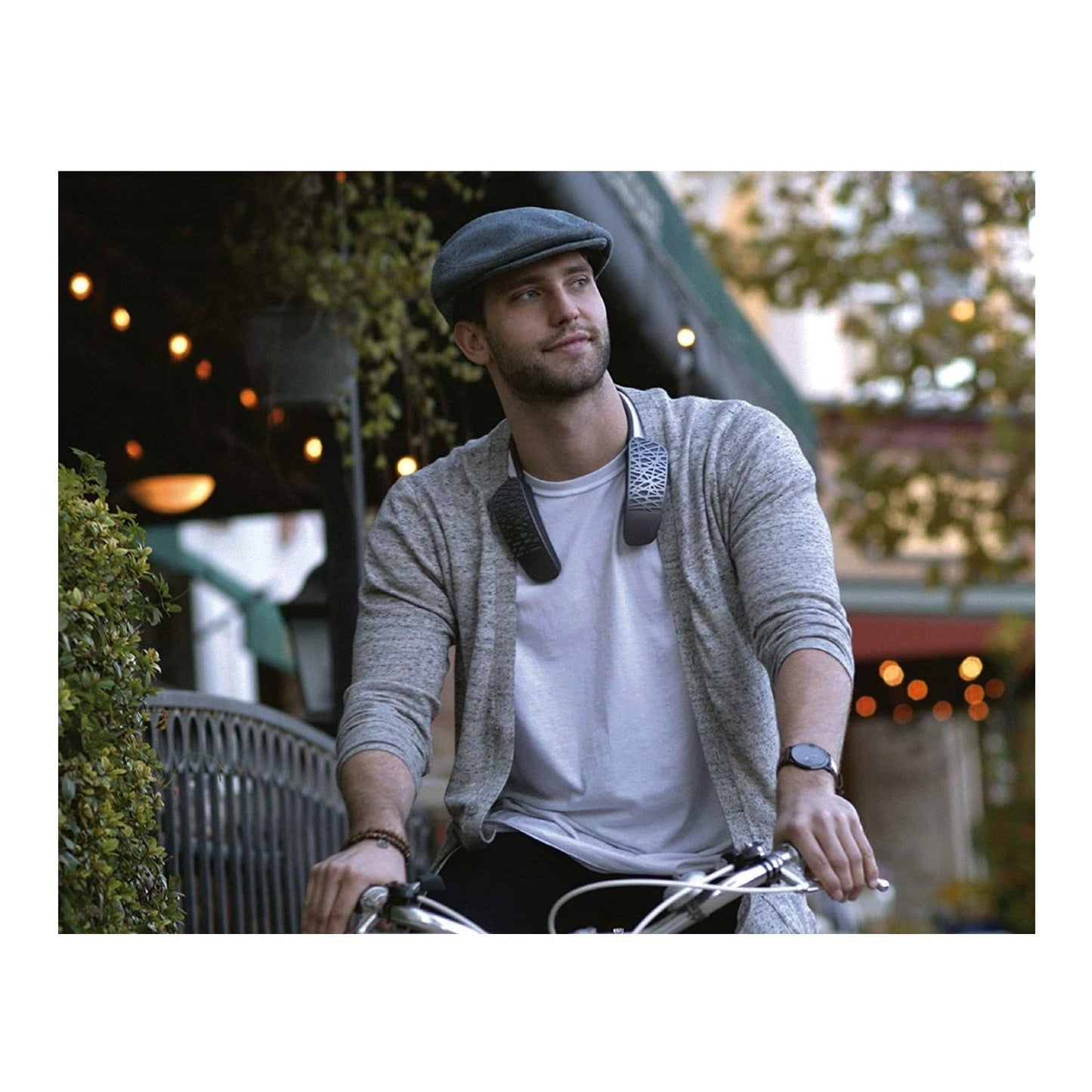 Cleer Halo Wireless Bluetooth Wearable Neck Speaker with Google Assistant (Gray)