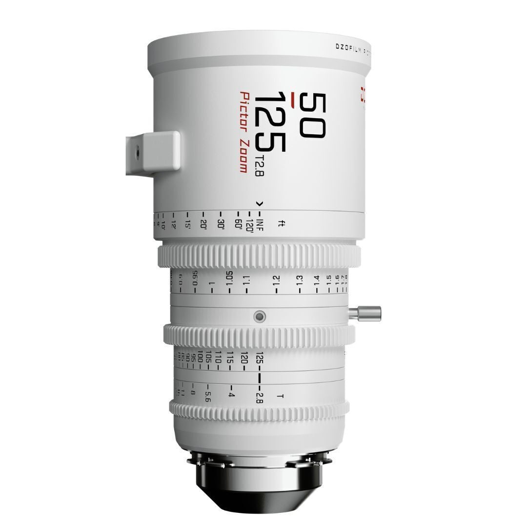 DZOFilm Pictor Zoom 20-55mm and 50-125mm T2.8 Super 35 Lens Bundle (PL and EF Mount, White)