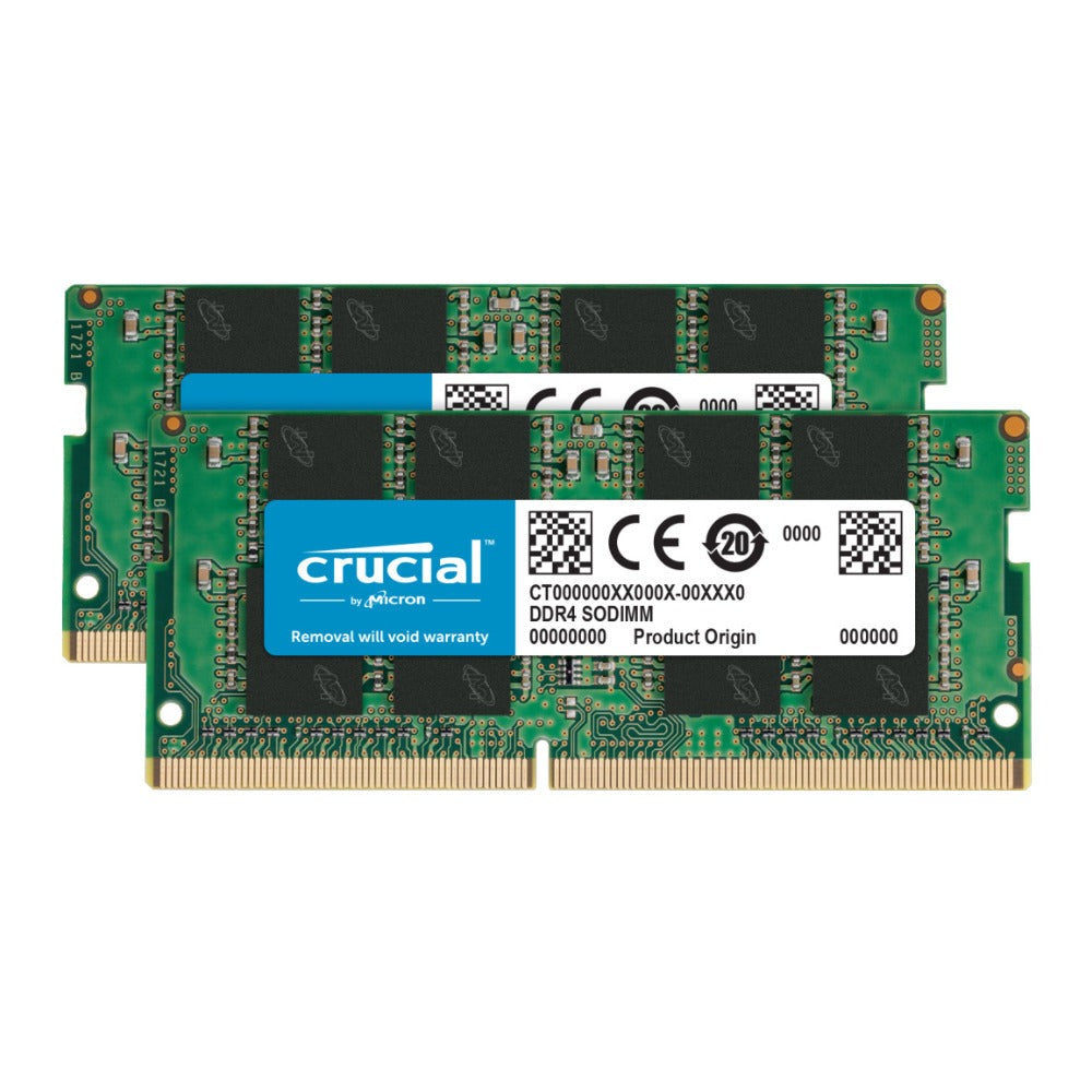 Crucial 32GB Kit (16GB x 2) DDR4-2666 SODIMM Memory Module
