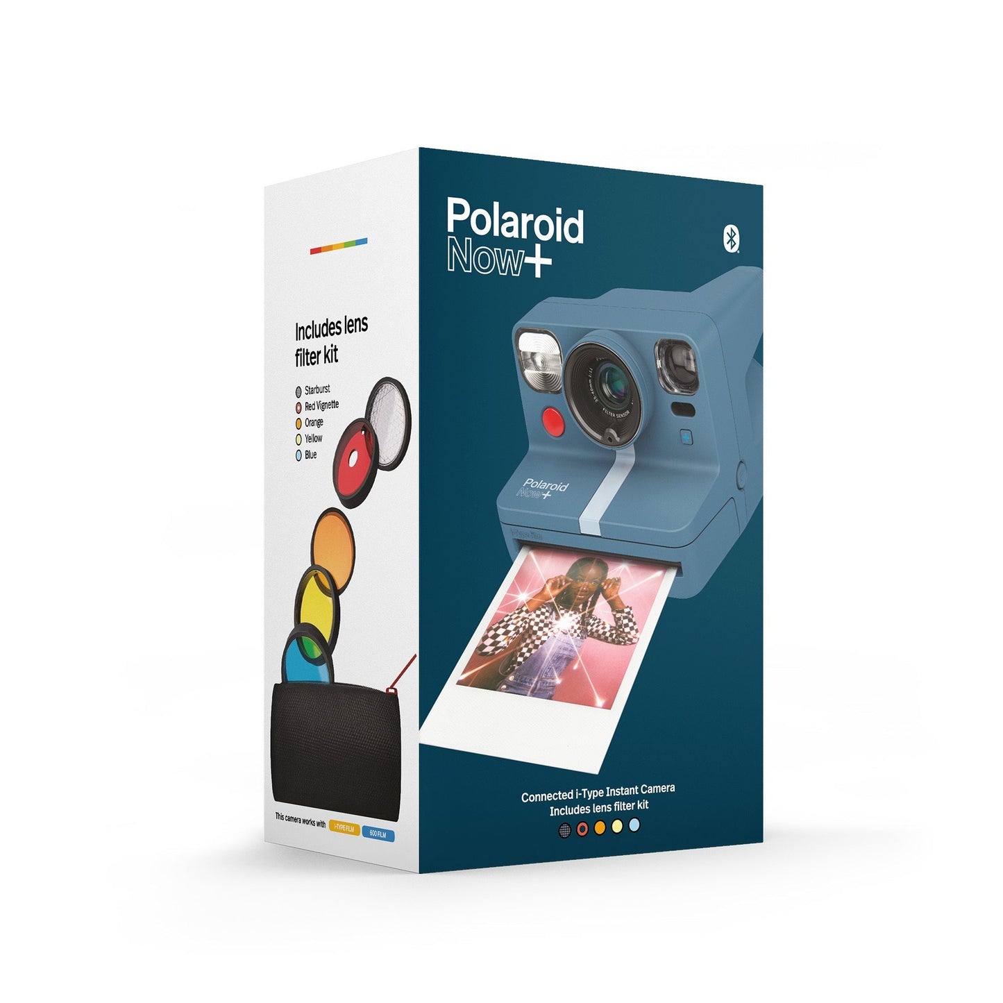 Polaroid NOW+ Instant Film Camera (Calm Blue - Grey Blue)