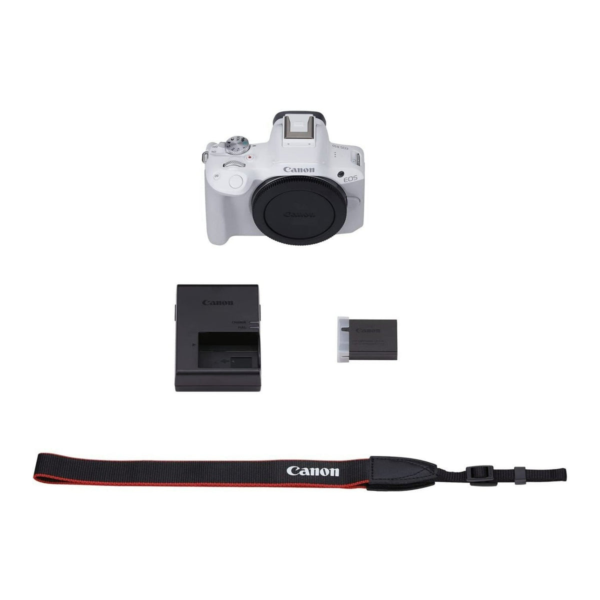 Canon EOS R50 Mirrorless Camera with Memory Card and Gadget Bag Bundle