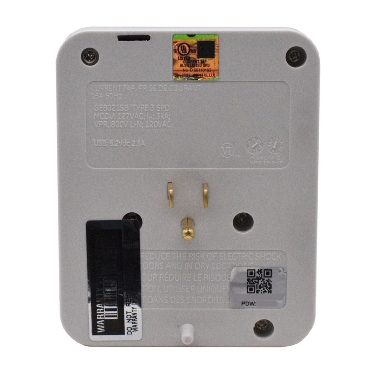 Mini Gadgets Bush Baby Fully Functional Wall Outlet with Wi-Fi Hidden Camera