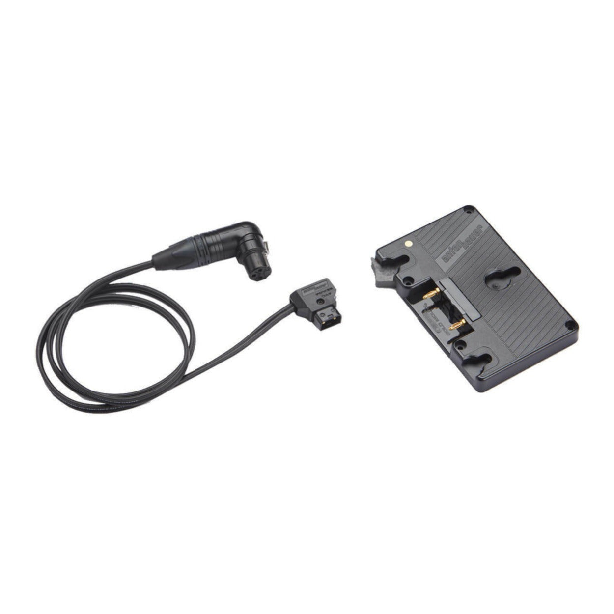 Litepanels A/B Gold Mount Battery Bracket with P-Tap to 3-Pin XLR Cable